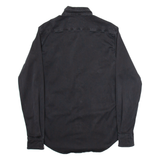 REPLAY Mens Plain Shirt Black Long Sleeve S
