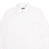 BOSS Mens Plain Shirt Pink Long Sleeve L