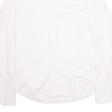 BOSS Mens Plain Shirt Pink Long Sleeve L