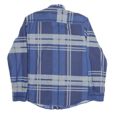 TOMMY HILFIGER Slim Fit Mens Shirt Blue Check Long Sleeve L