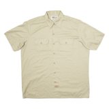 DICKIES Mens Plain Shirt Brown L