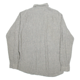 POLO RALPH LAUREN Mens Shirt Grey Check Long Sleeve L