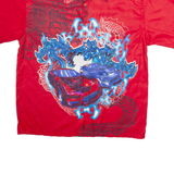 TD Mens Shirt Red Crazy Pattern XL