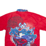 TD Mens Shirt Red Crazy Pattern XL
