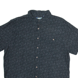 CAMPIA Mens Shirt Grey Floral XL