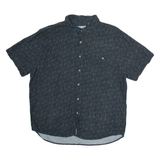 CAMPIA Mens Shirt Grey Floral XL