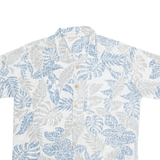 MAUI Mens Hawaiian Shirt Grey Floral XL