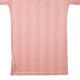 SILK SILK Womens T-Shirt Dress Pink Striped Short Sleeve Short M