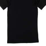 NIKE Womens T-Shirt Dress Black Short Sleeve Short S