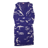 PHASE EIGHT Womens Day Dress Purple Viscose Knee Length M