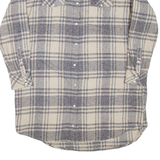 WRANGLER Womens Shirt Dress Grey Check Long Sleeve Short S