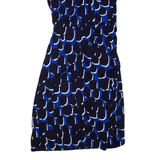 PHASE EIGHT Womens Day Dress Blue Viscose Spotted Sleeveless Short UK 10