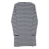 MICHAEL KORS Womens Day Dress Black Striped Long Sleeve Short XXS