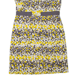 BODEN Womens Pencil Dress Yellow Spotted Short Sleeve Short UK 14