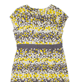 BODEN Womens Pencil Dress Yellow Spotted Short Sleeve Short UK 14