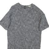 WHISTLES Womens T-Shirt Dress Grey Short Sleeve Short M