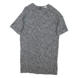 WHISTLES Womens T-Shirt Dress Grey Short Sleeve Short M