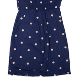 JOULES Womens Day Dress Blue Spotted Sleeveless Short UK 12