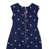 JOULES Womens Day Dress Blue Spotted Sleeveless Short UK 12