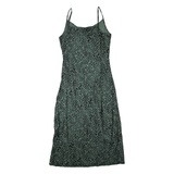 MINT VELVET Womens Slip Dress Green Animal Print Sleeveless Long M