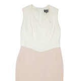 PHASE EIGHT Womens Pencil Dress Pink Colourblock Sleeveless Knee Length L