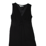 BODEN Womens Day Dress Black Silk Sleeveless Knee Length UK 10