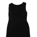 BODEN Womens Day Dress Black Silk Sleeveless Knee Length UK 10