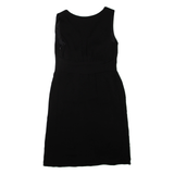 BODEN Womens Day Dress Black Silk Sleeveless Knee Length UK 10