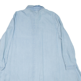 ZARA Womens Shirt Dress Blue Long Sleeve Short XS
