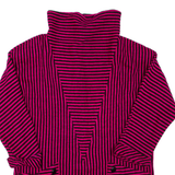 Womens Jumper Dress Pink Striped Short XL