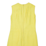 Womens Day Dress Yellow Sleeveless Knee Length M