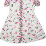BETTY BARCLAY Womens Minnie Dress White Floral Short Sleeve Short S