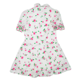 BETTY BARCLAY Womens Minnie Dress White Floral Short Sleeve Short S