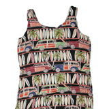 HOLLY LANE Womens Shift Dress Black Sleeveless Short M