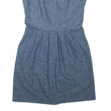 Womens Day Dress Grey Floral Sleeveless Short M