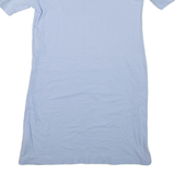 ADIDAS Womens T-Shirt Dress Blue Short Sleeve Short UK 8