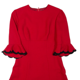 LE STYLE Womens Day Dress Red Short S