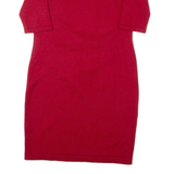 PHASE EIGHT Womens Pencil Dress Red Wool Knee Length M