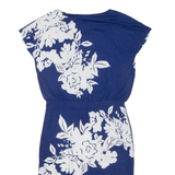 PHASE EIGHT Womens Pencil Dress Blue Viscose Floral Knee Length UK 10