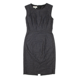 HOBBS LONDON Womens Pencil Dress Grey Sleeveless Knee Length UK 10