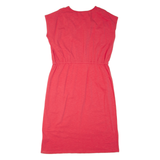 JOULES Womens Day Dress Red Short Sleeve Knee Length UK 16
