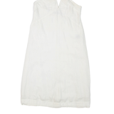 REISS Womens Shift Dress White Sleeveless Short M