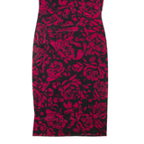 PHASE EIGHT Lined Womens Pencil Dress Red Floral Sleeveless Knee Length M