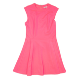 TED BAKER Womens Fit & Flare Dress Pink Short Sleeve Short L