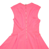 TED BAKER Womens Fit & Flare Dress Pink Short Sleeve Short L