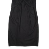 BODEN Womens Pencil Dress Black Wool Short Sleeve Knee Length UK 12