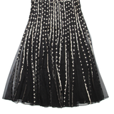 PHASE EIGHT Womens Day Dress Black Striped Sleeveless Knee Length M