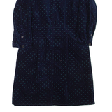JOULES Womens Day Dress Blue Spotted Long Sleeve Short UK 10
