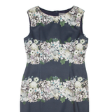 PHASE EIGHT Womens Pencil Dress Grey Floral Sleeveless Knee Length L