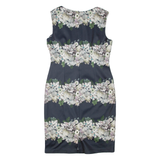 PHASE EIGHT Womens Pencil Dress Grey Floral Sleeveless Knee Length L